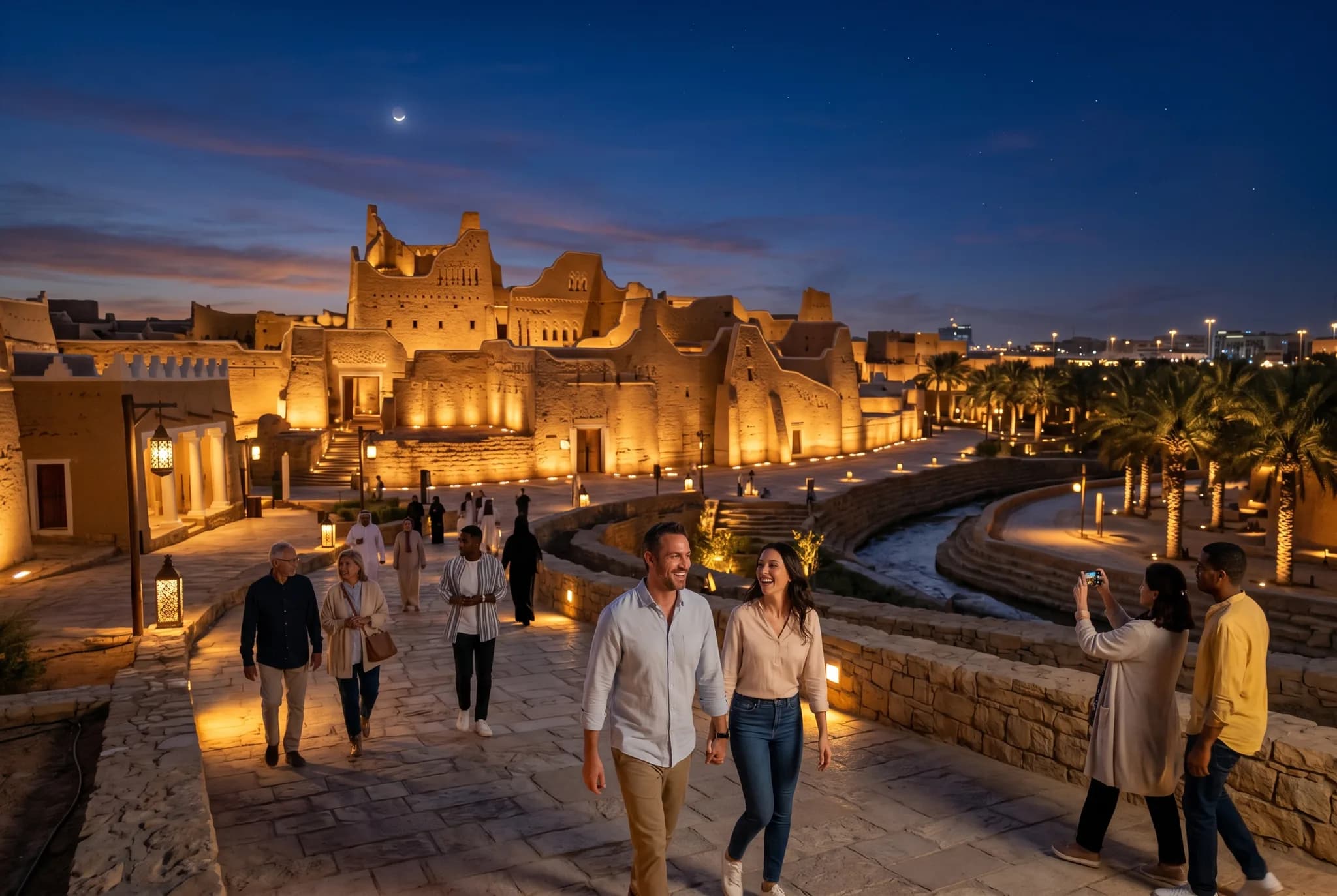 Diriyah At-Turaif blue hour