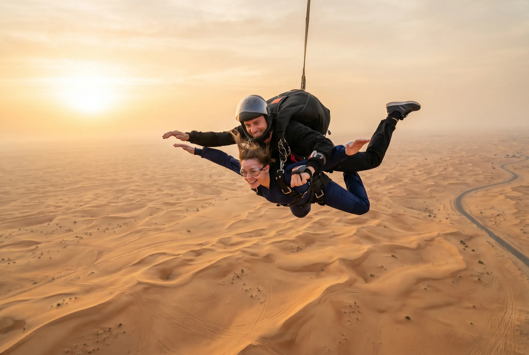 Saut en parachute Désert
