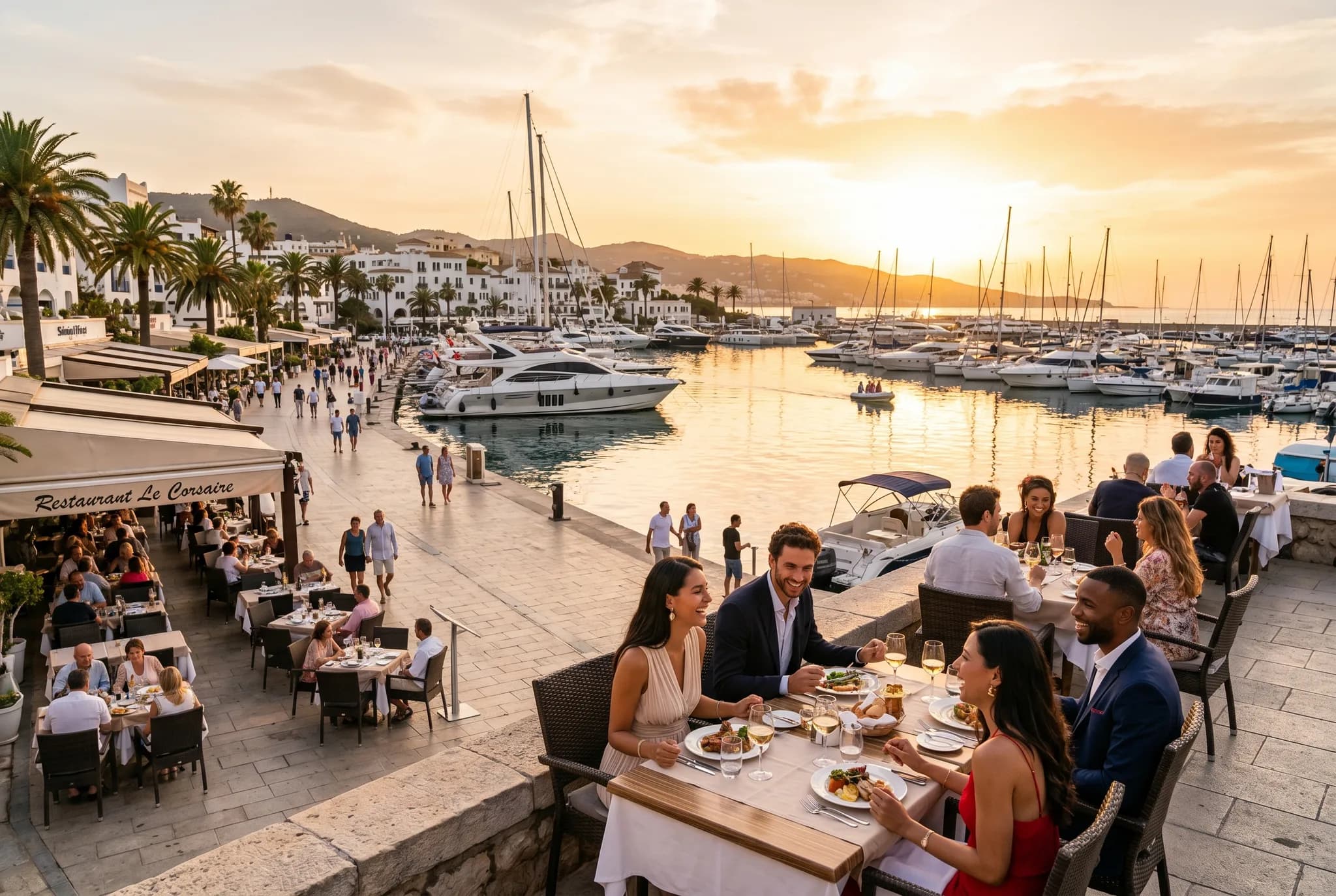 Sidi Fredj marina + dîner