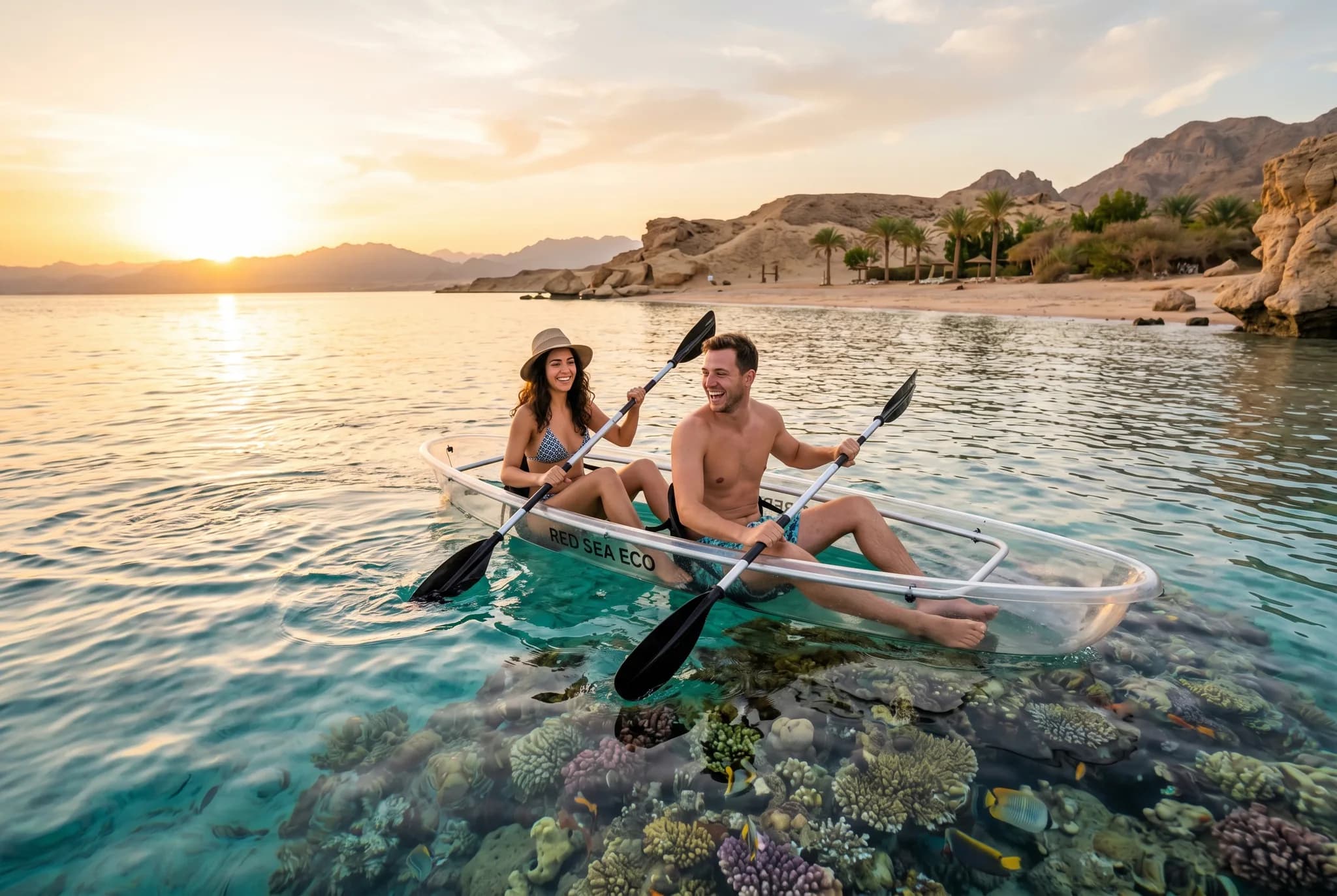 Kayak transparent Mer Rouge